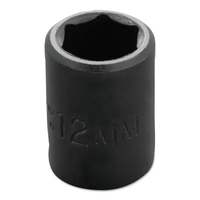 Stanley® Products Torqueplus Metric Impact Sockets 3/8 in, 3/8 in Drive, 12 mm, 6 Points, 7212M