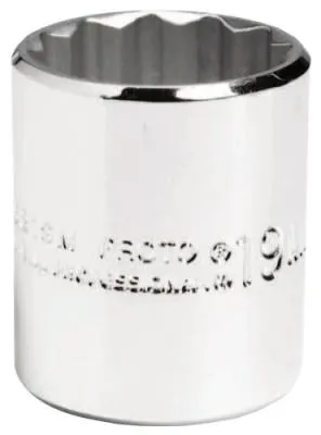 Stanley?? Products Torqueplus Metric Sockets 3/8 in, 3/8 in Drive, 6 mm, 12 Points, 5206M