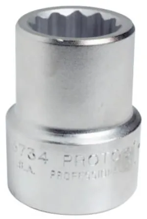 Stanley?? Products Torqueplus Sockets 1 in, 1 in Drive, 1 1/8 in, 12 Points, 5736