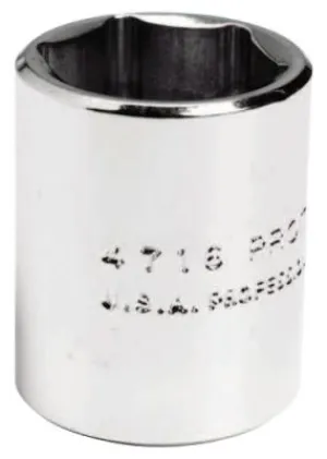 Stanley?? Products Torqueplus Sockets 1/4 in, 1/4 in Drive, 7/16 in, 6 Points, 4714