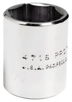 Stanley?? Products Torqueplus Sockets 1/4 in, 1/4 in Drive, 7/16 in, 6 Points, 4714