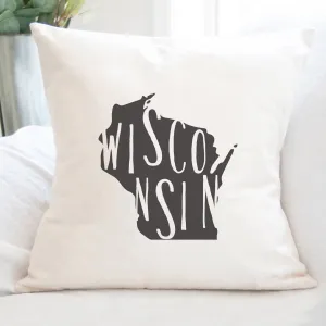State Art (State Name) - Square Canvas Pillow