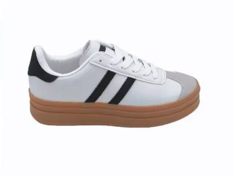 Stefany White Suede Sneakers