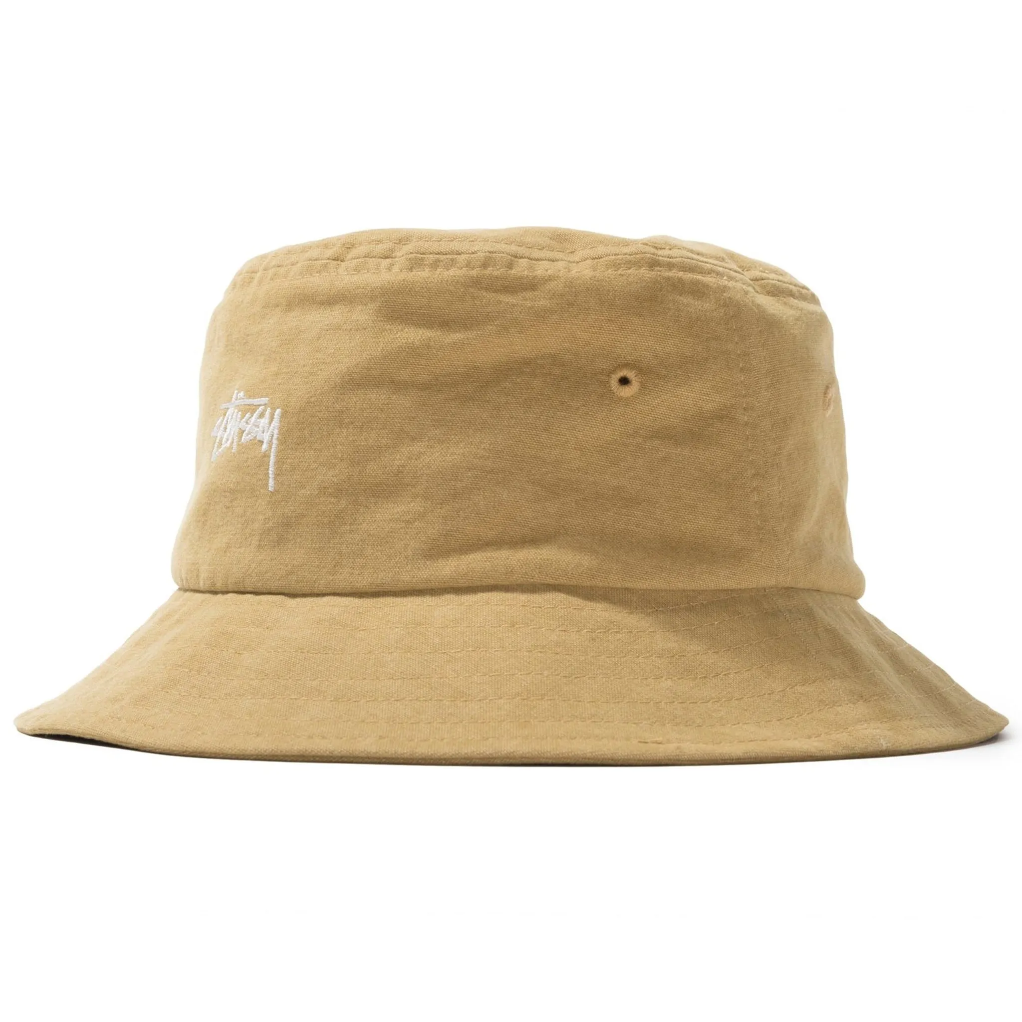 Stussy Stock Canvas Bucket Hat (Yellow)