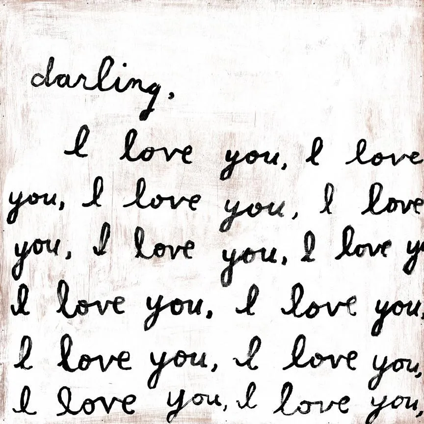 Sugarboo Art Print: Darling, I Love You