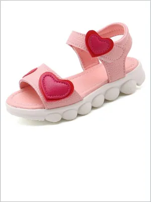 Sweetest Hearts Chunky Sandals By Liv and Mia
