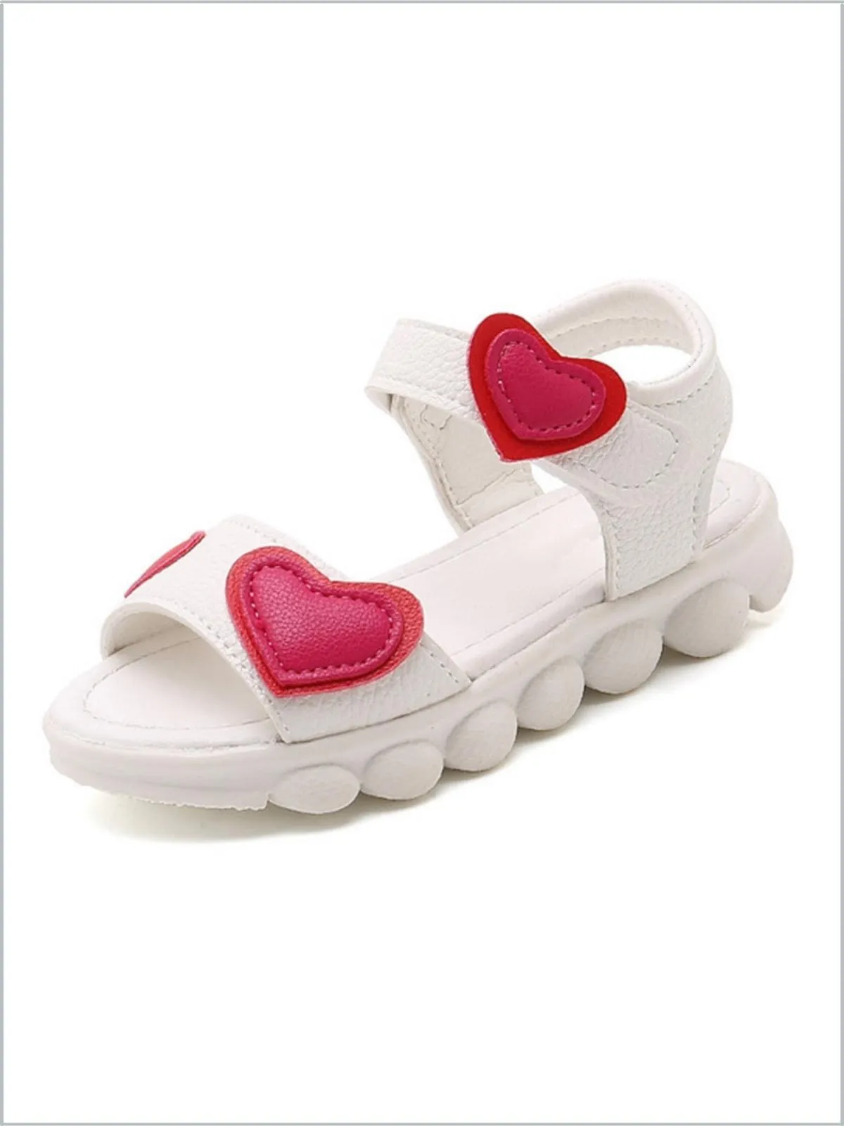 Sweetest Hearts Chunky Sandals By Liv and Mia