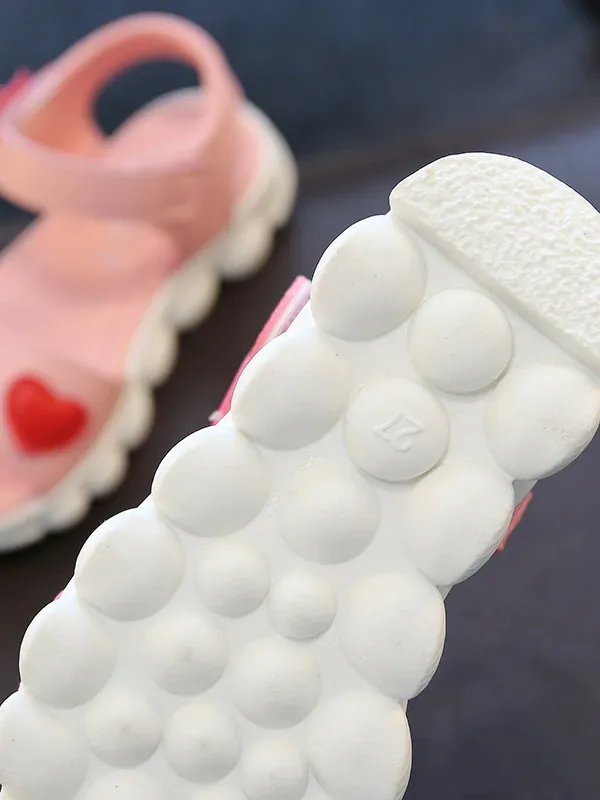 Sweetest Hearts Chunky Sandals By Liv and Mia