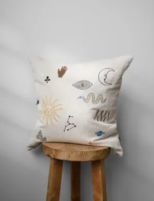 Symbol Embroidered Cushion