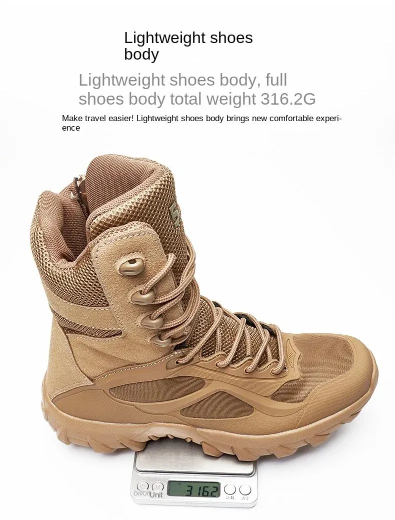 Tactical Boots - Special Forces Field Man Boot, Lightweight, Outdoor, Non-Slip Men Shoes