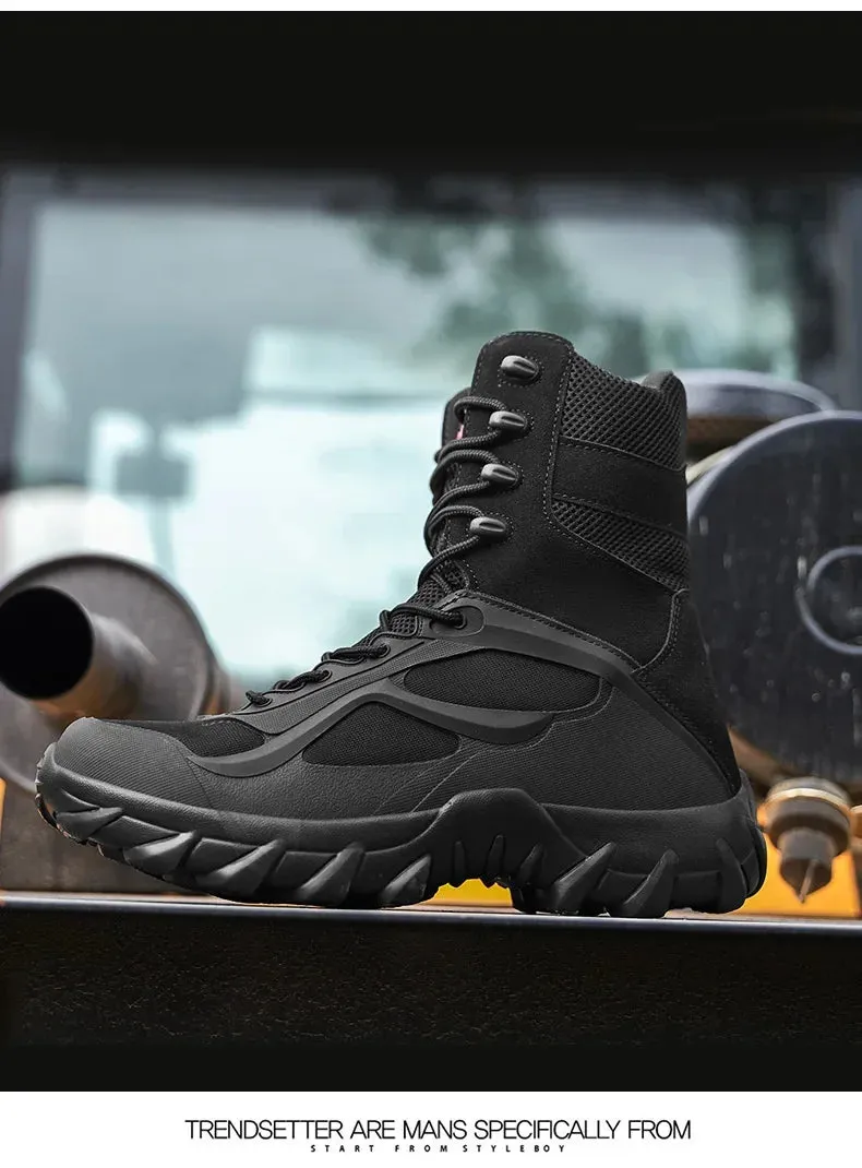 Tactical Boots - Special Forces Field Man Boot, Lightweight, Outdoor, Non-Slip Men Shoes
