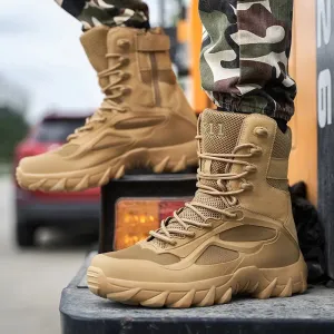 Tactical Boots - Special Forces Field Man Boot, Lightweight, Outdoor, Non-Slip Men Shoes