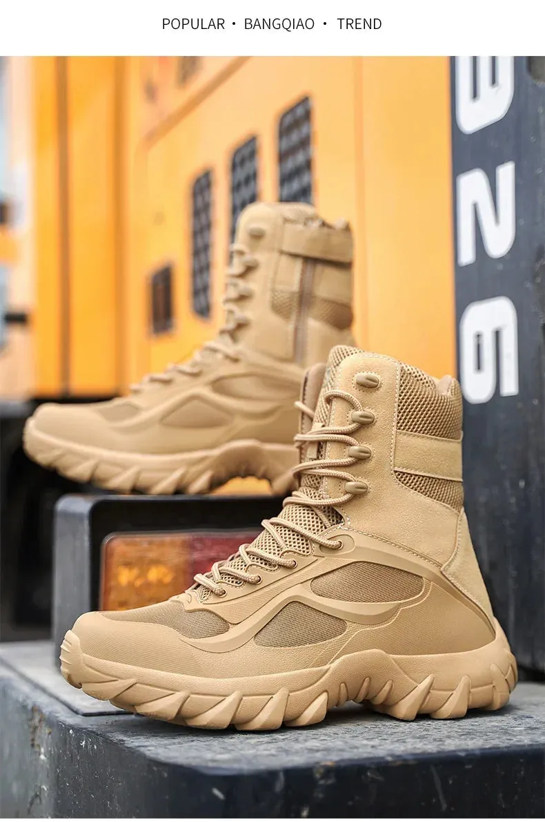 Tactical Boots - Special Forces Field Man Boot, Lightweight, Outdoor, Non-Slip Men Shoes