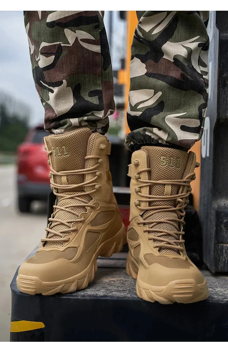 Tactical Boots - Special Forces Field Man Boot, Lightweight, Outdoor, Non-Slip Men Shoes