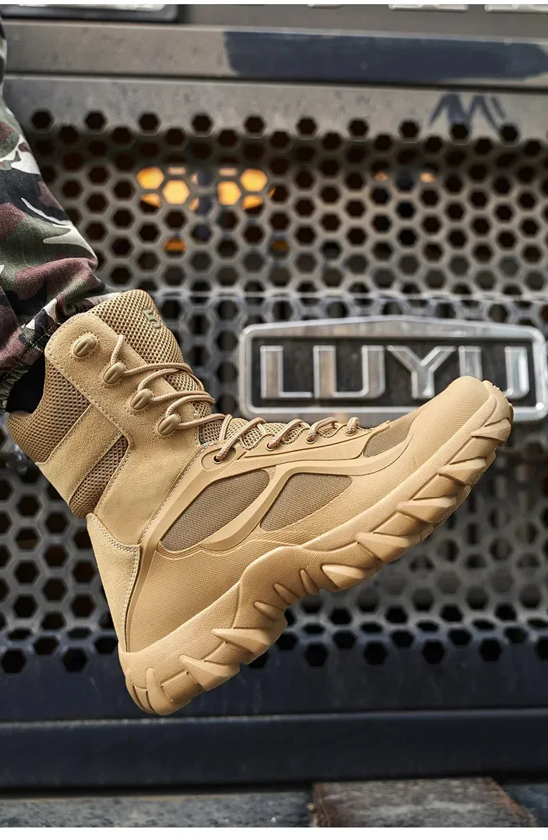 Tactical Boots - Special Forces Field Man Boot, Lightweight, Outdoor, Non-Slip Men Shoes