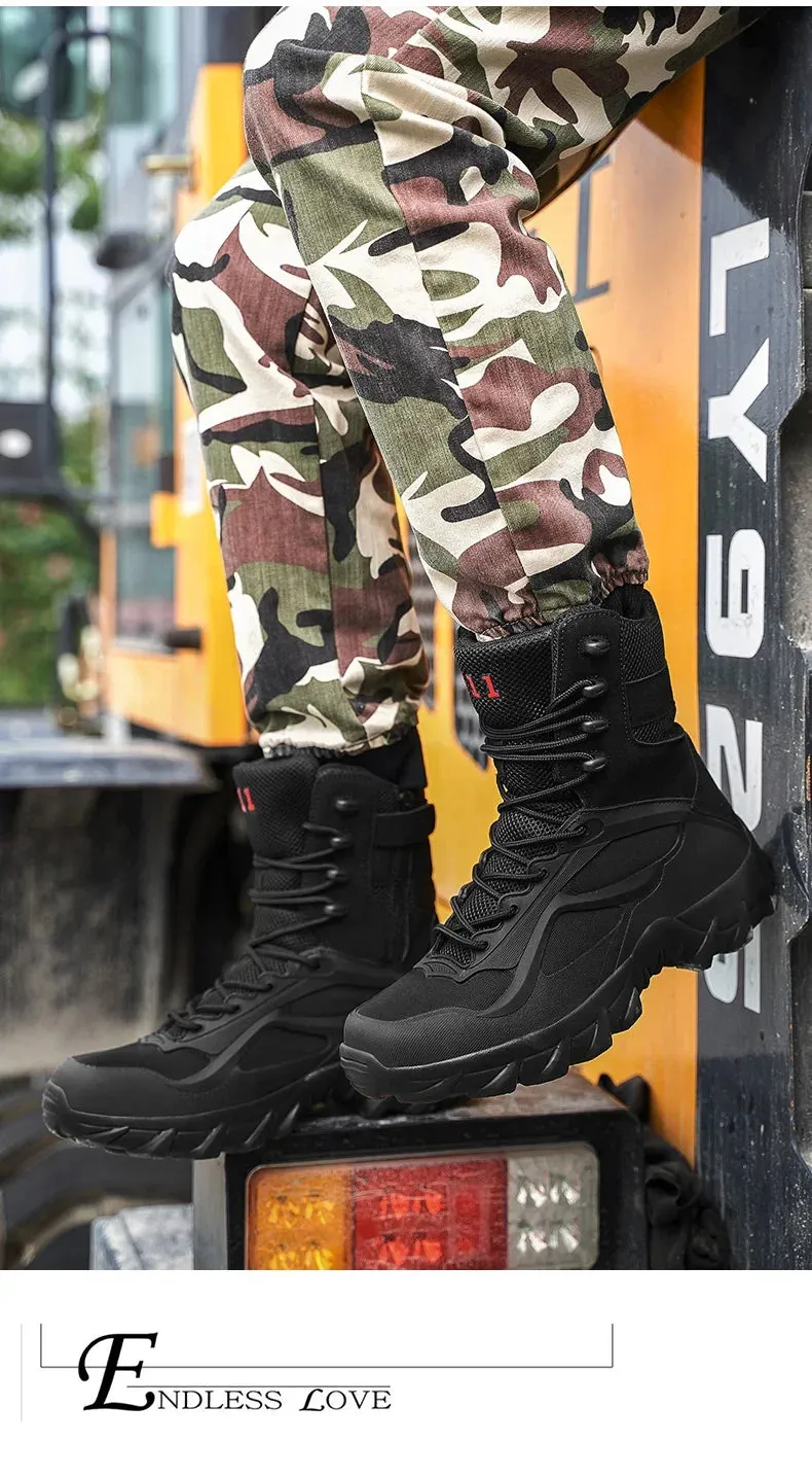 Tactical Boots - Special Forces Field Man Boot, Lightweight, Outdoor, Non-Slip Men Shoes