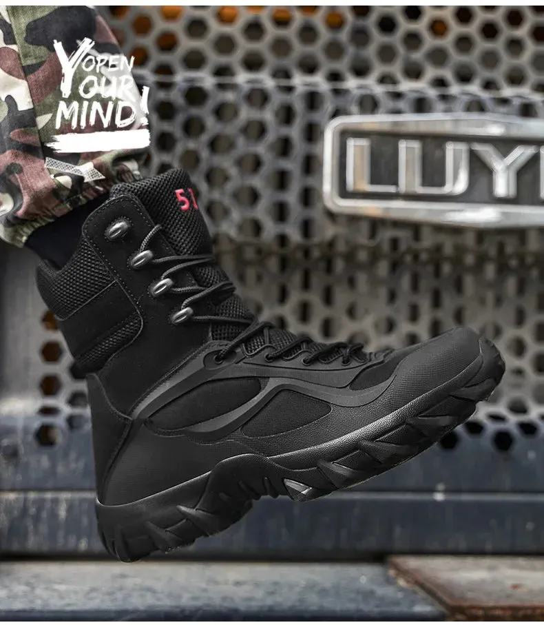 Tactical Boots - Special Forces Field Man Boot, Lightweight, Outdoor, Non-Slip Men Shoes