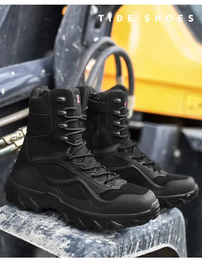 Tactical Boots - Special Forces Field Man Boot, Lightweight, Outdoor, Non-Slip Men Shoes
