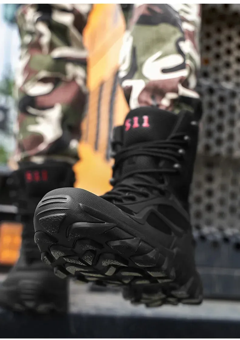 Tactical Boots - Special Forces Field Man Boot, Lightweight, Outdoor, Non-Slip Men Shoes