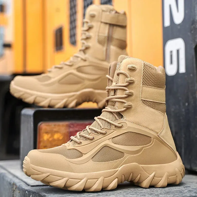 Tactical Boots - Special Forces Field Man Boot, Lightweight, Outdoor, Non-Slip Men Shoes