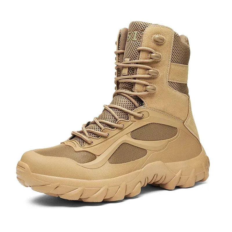 Tactical Boots - Special Forces Field Man Boot, Lightweight, Outdoor, Non-Slip Men Shoes