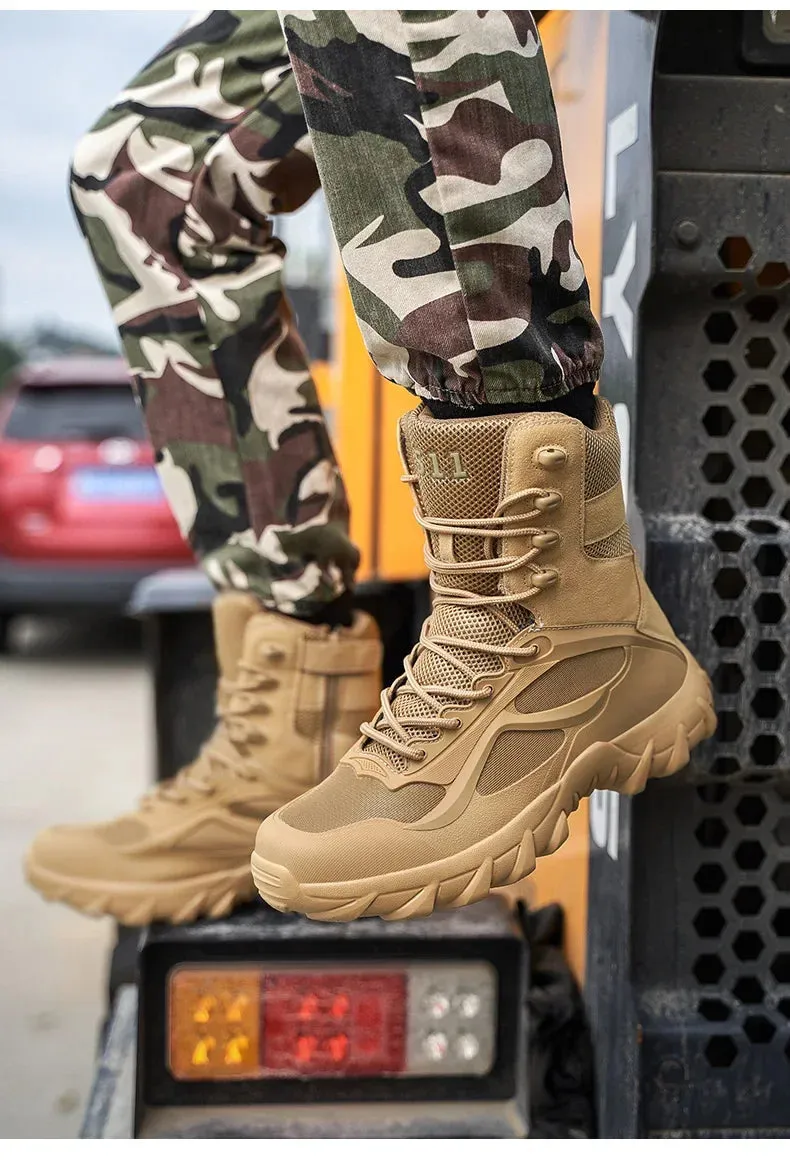 Tactical Boots - Special Forces Field Man Boot, Lightweight, Outdoor, Non-Slip Men Shoes