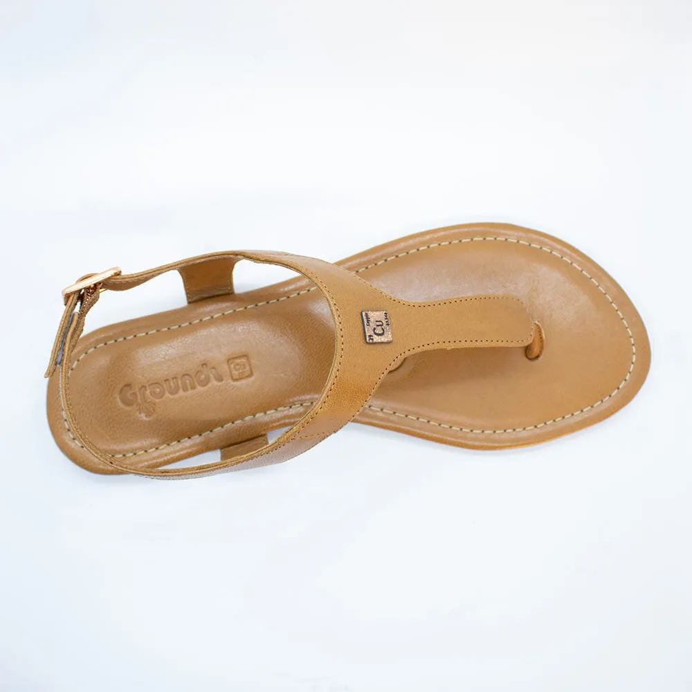 Tan Coffee Grounding Sandals
