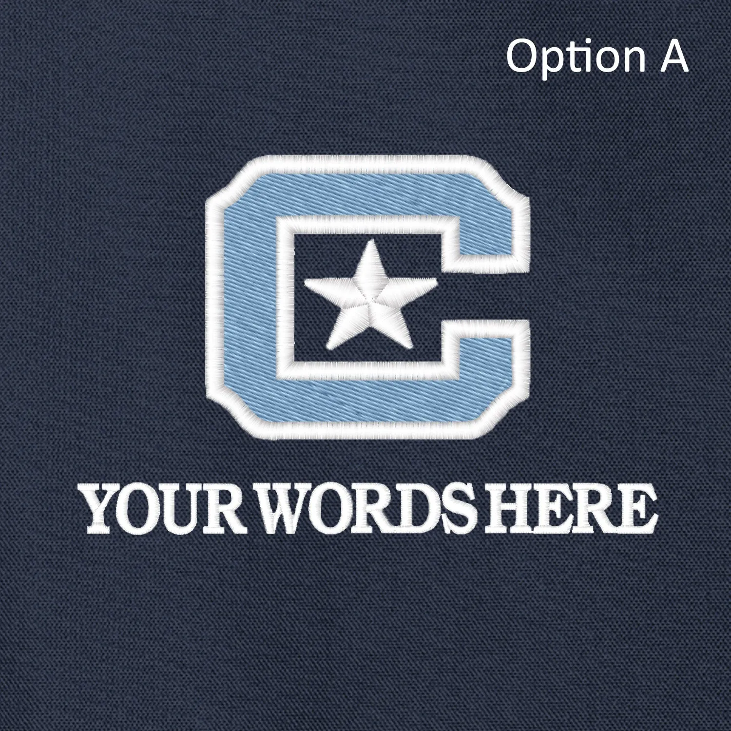The Citadel, Customizable (Your Words), C Star, Embroidered, Port Authority® Canvas Full-Length Two-Pocket Apron