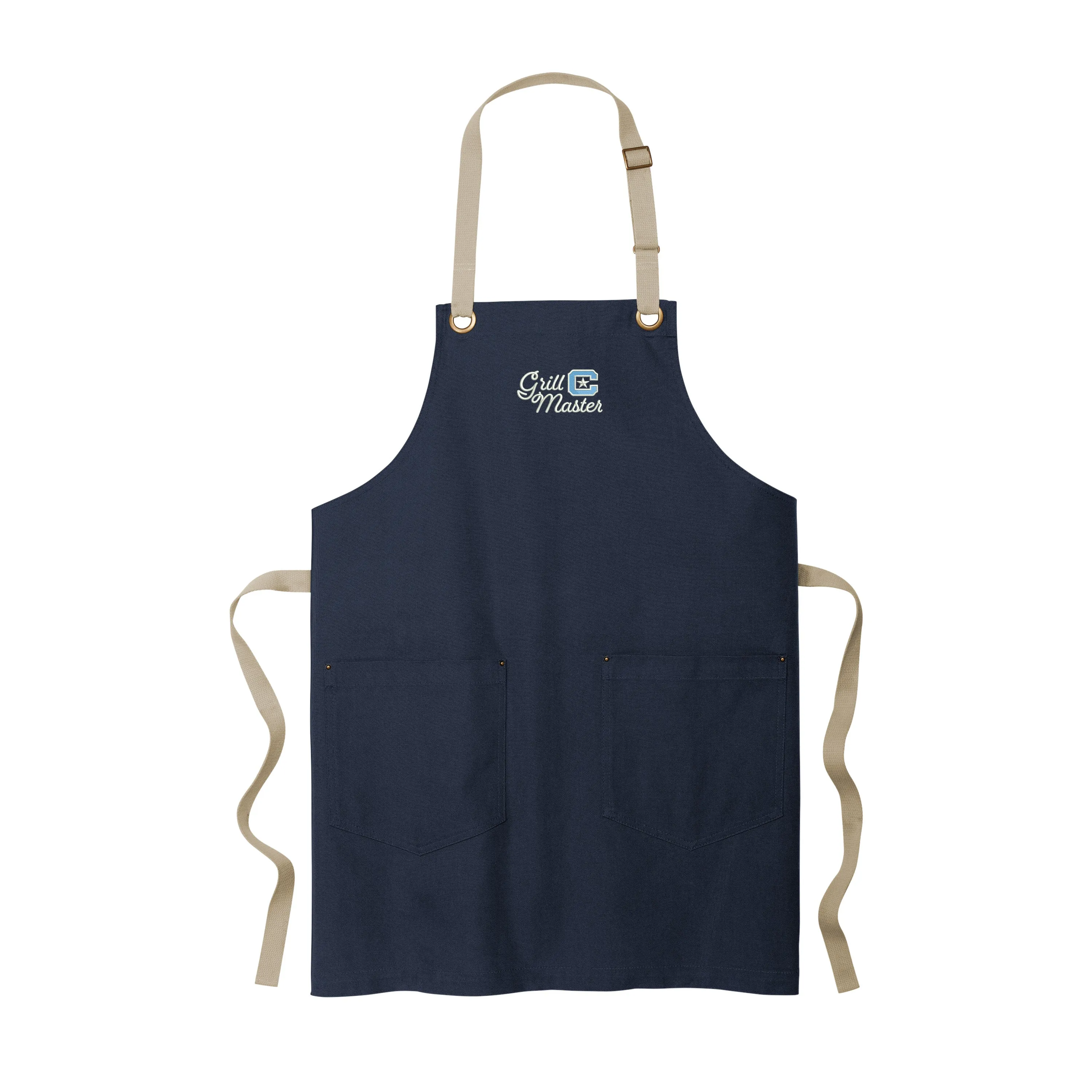 The Citadel, Grill Master, C Star, Embroidered Port Authority® Canvas Full-Length Two-Pocket Apron