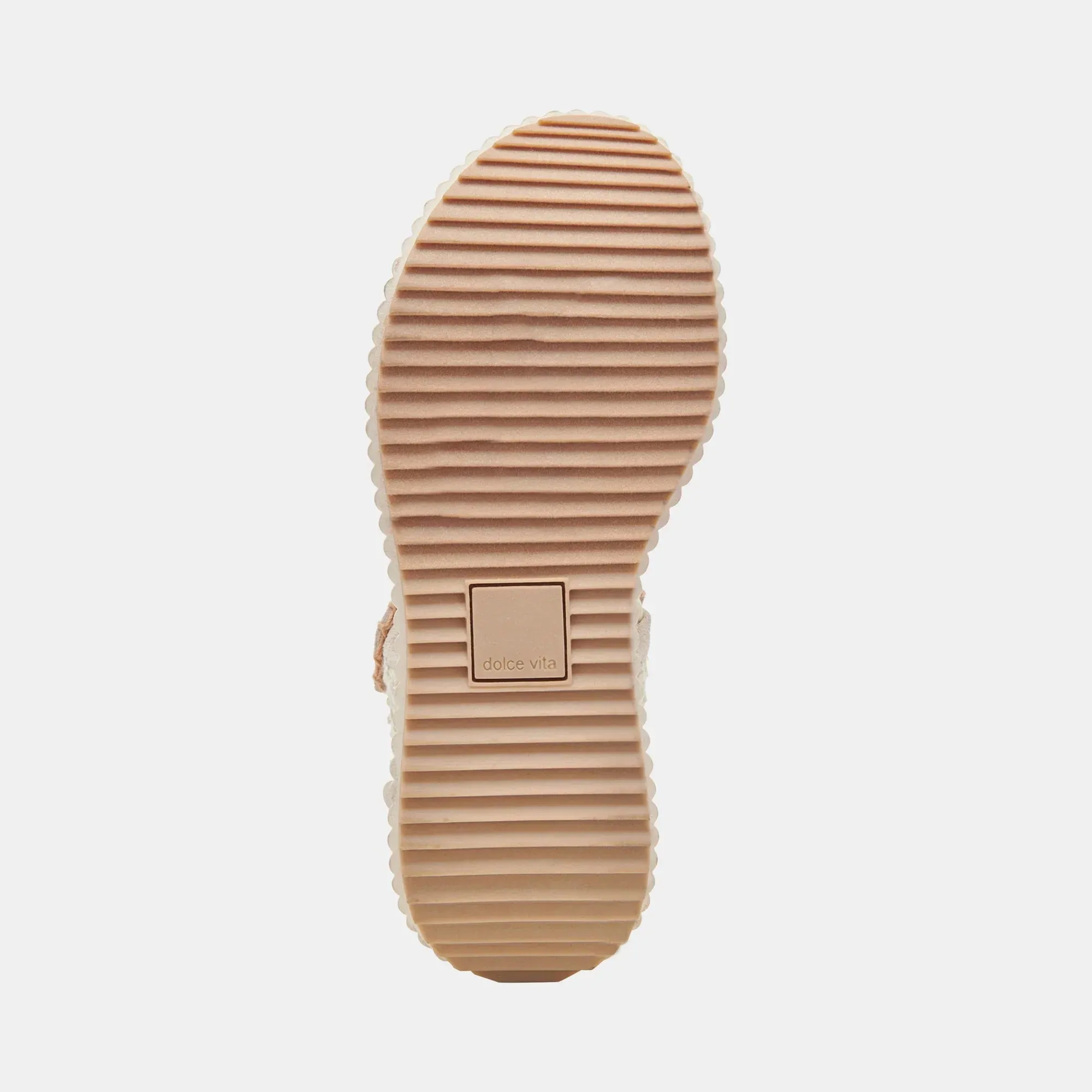 The Debra Sandals by Dolce Vita - Ivory Knit Suede