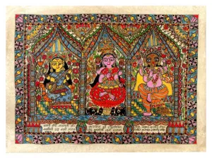 The Elephant God with Mother Goddesses