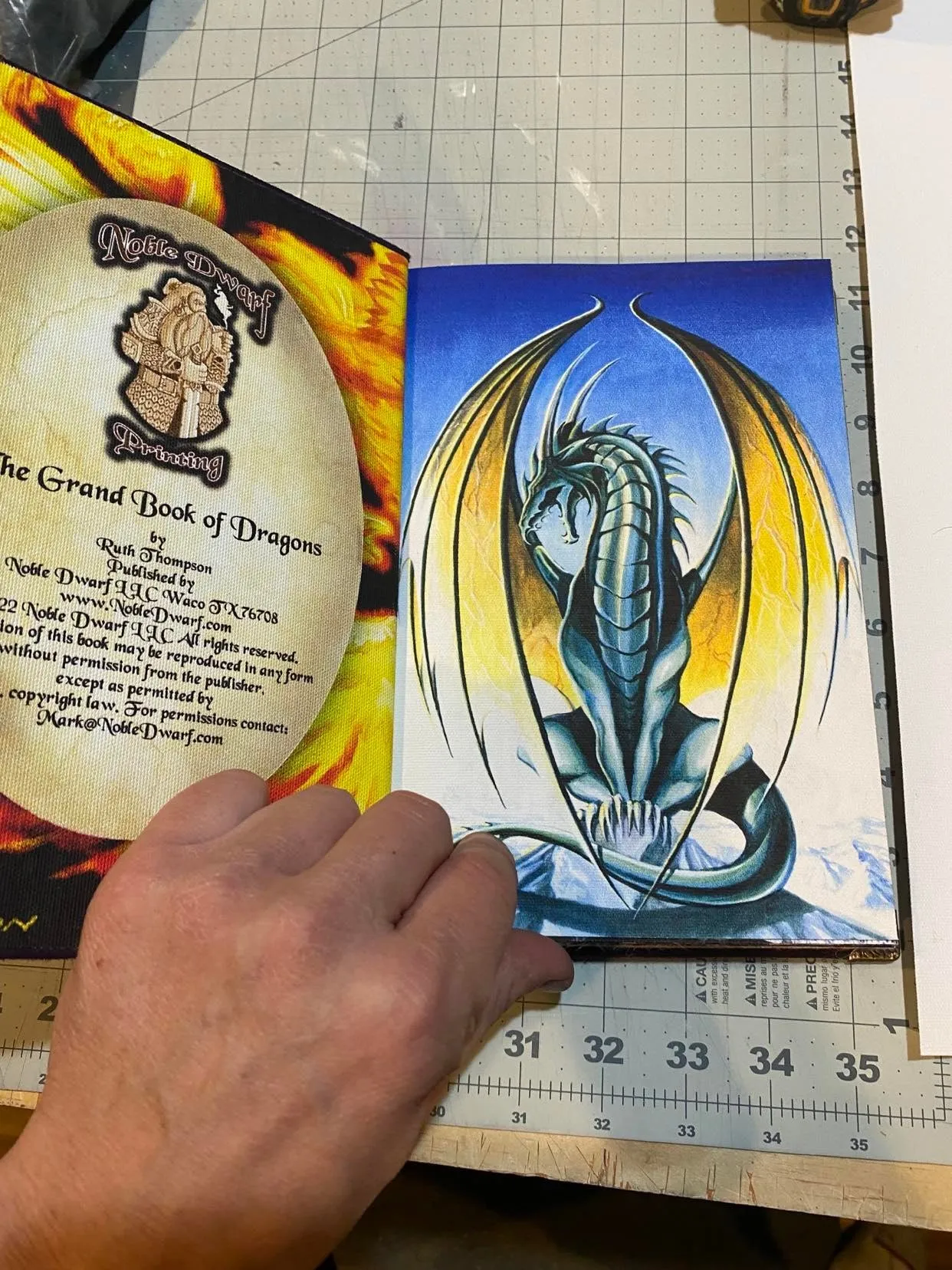 The Grand Book of Dragons Handmade Art By Ruth Thompson