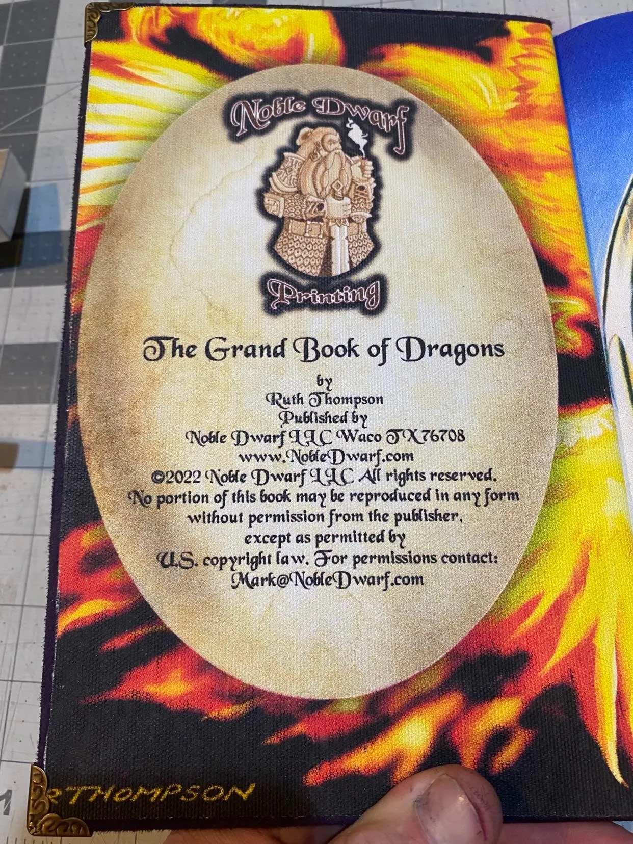 The Grand Book of Dragons Handmade Art By Ruth Thompson