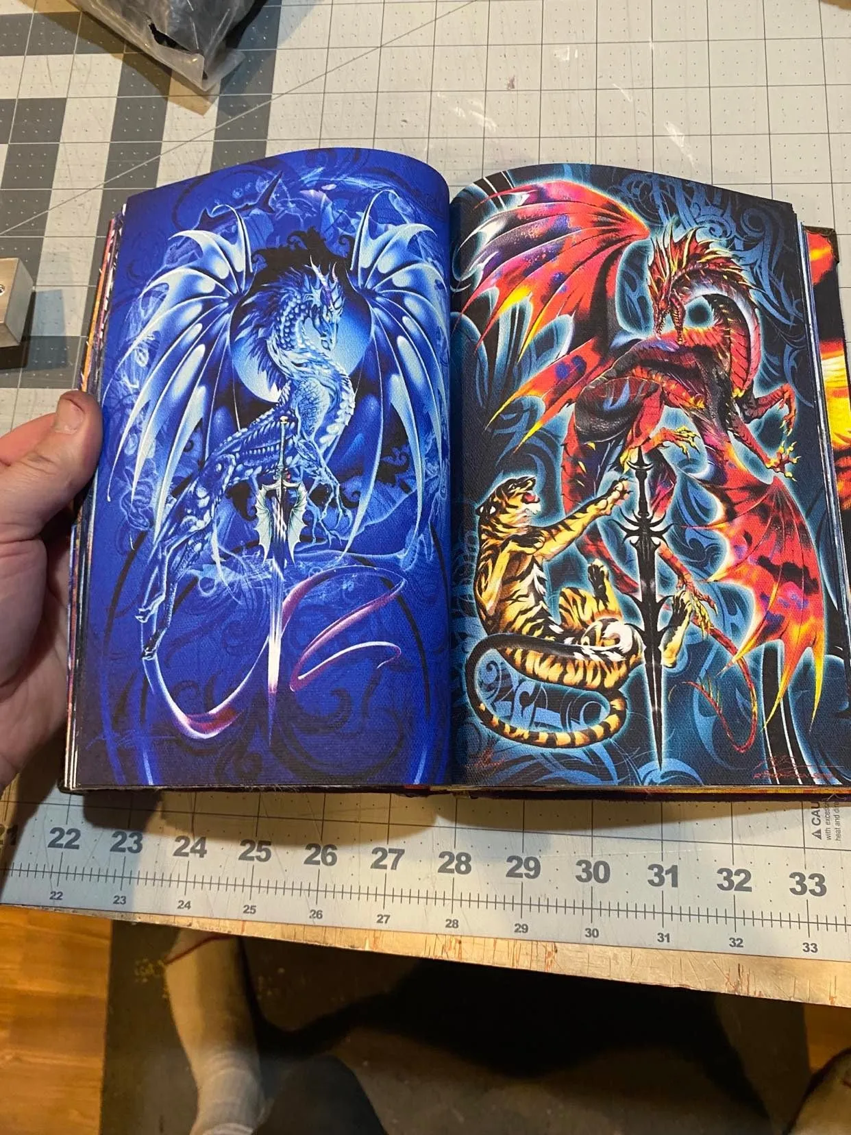 The Grand Book of Dragons Handmade Art By Ruth Thompson