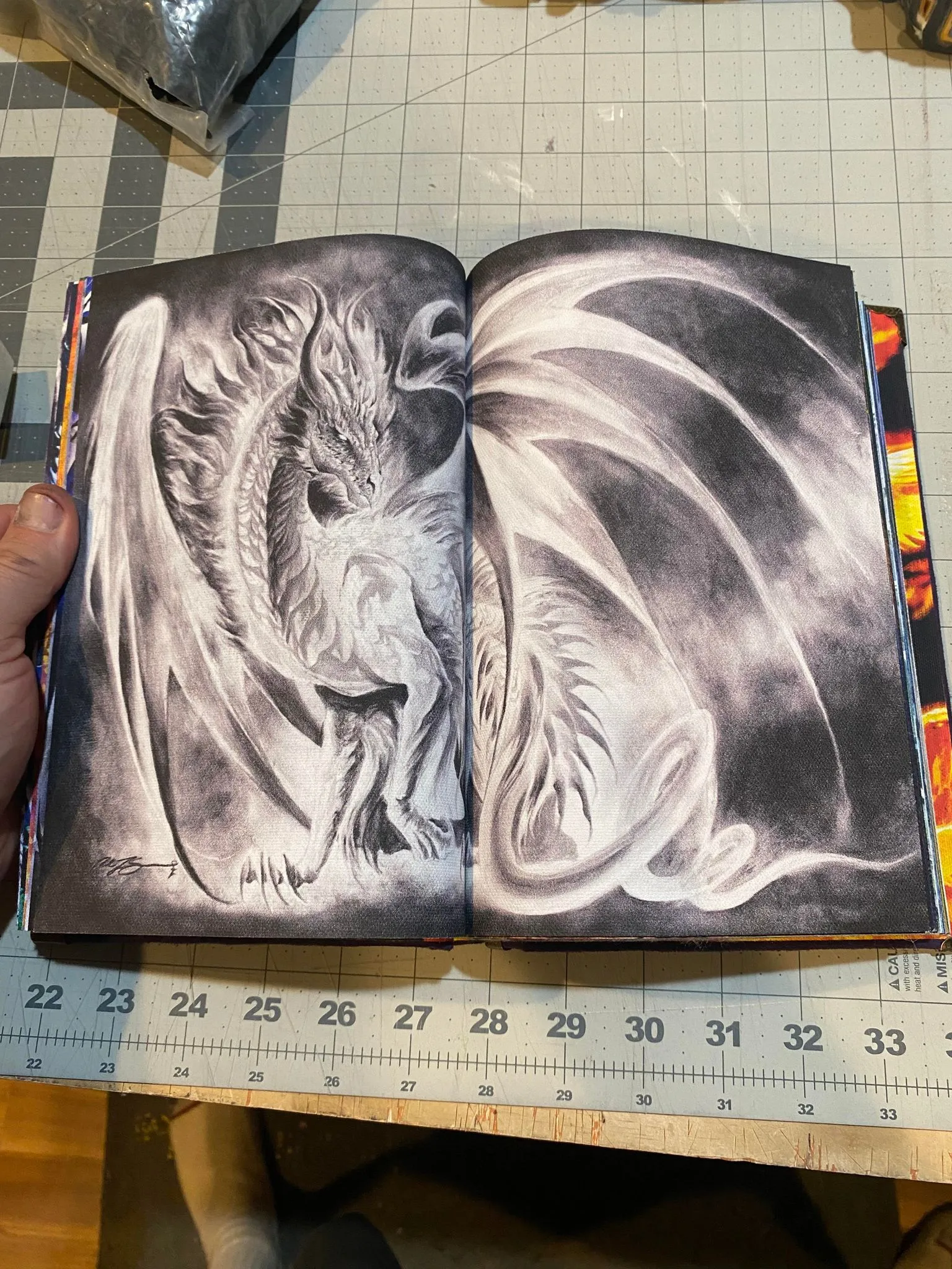 The Grand Book of Dragons Handmade Art By Ruth Thompson