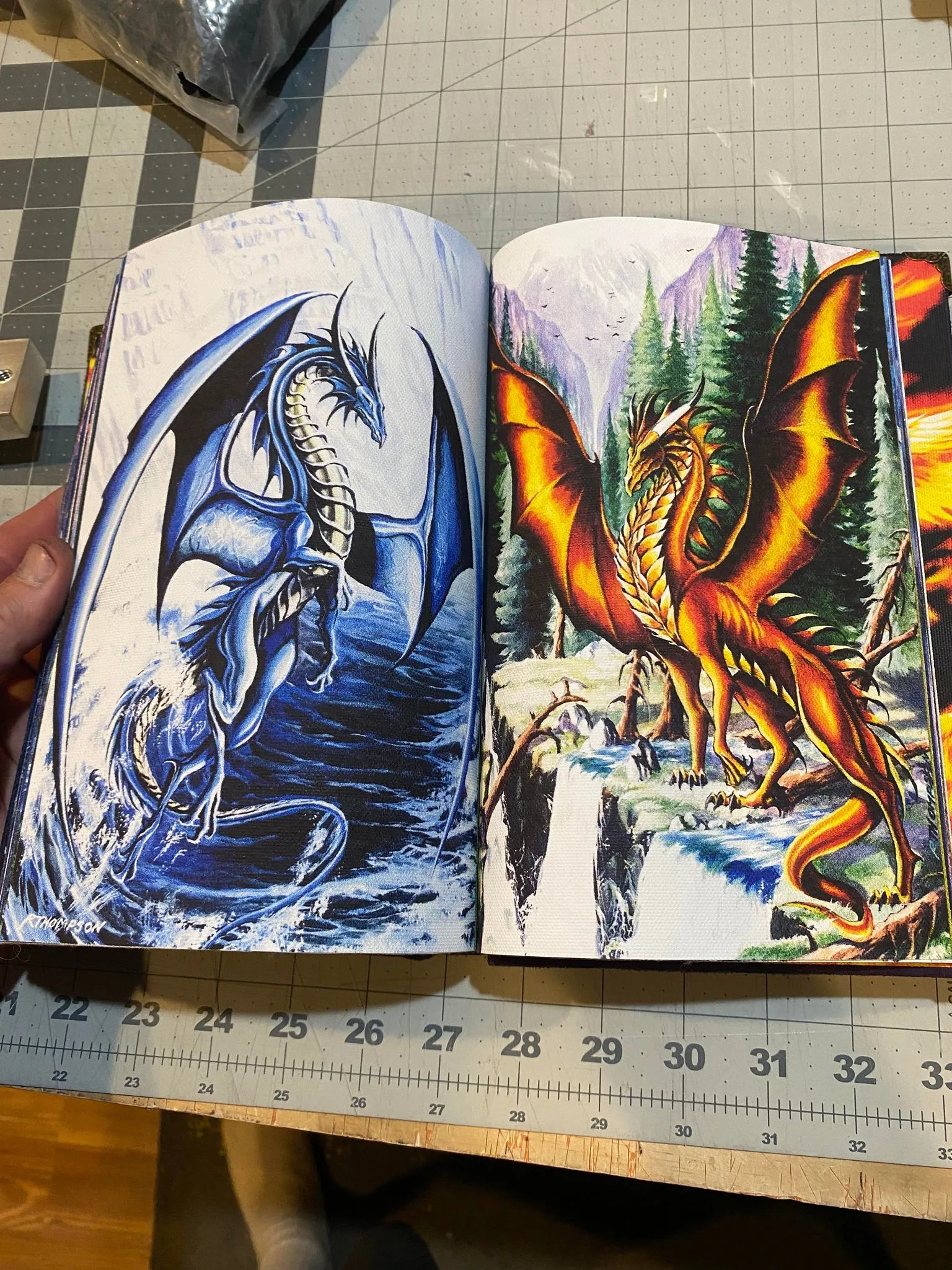 The Grand Book of Dragons Handmade Art By Ruth Thompson