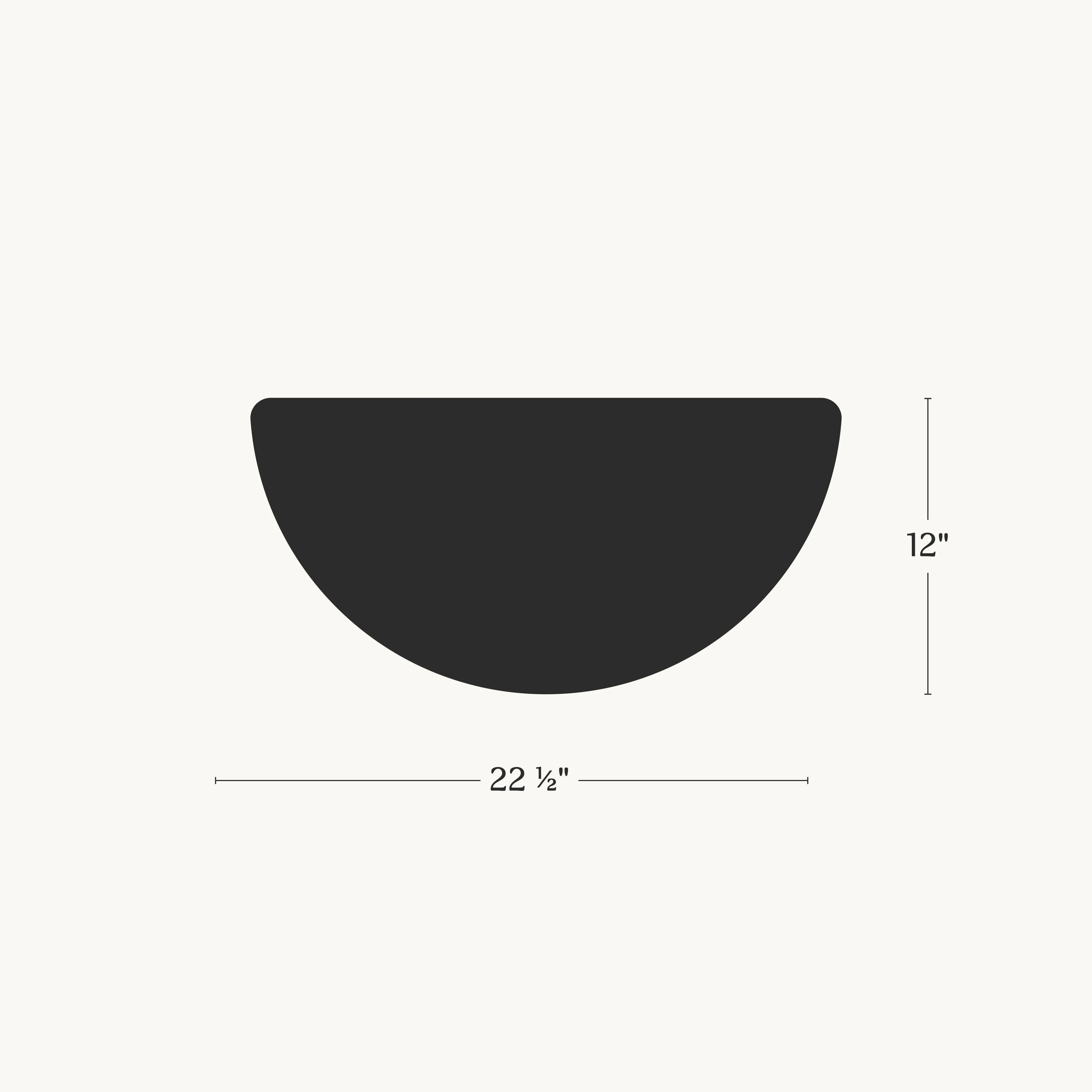 The Half Circle in Canvas