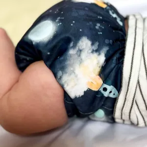 The Nappy Den Doodle - Nappy Wrap - Rocketman