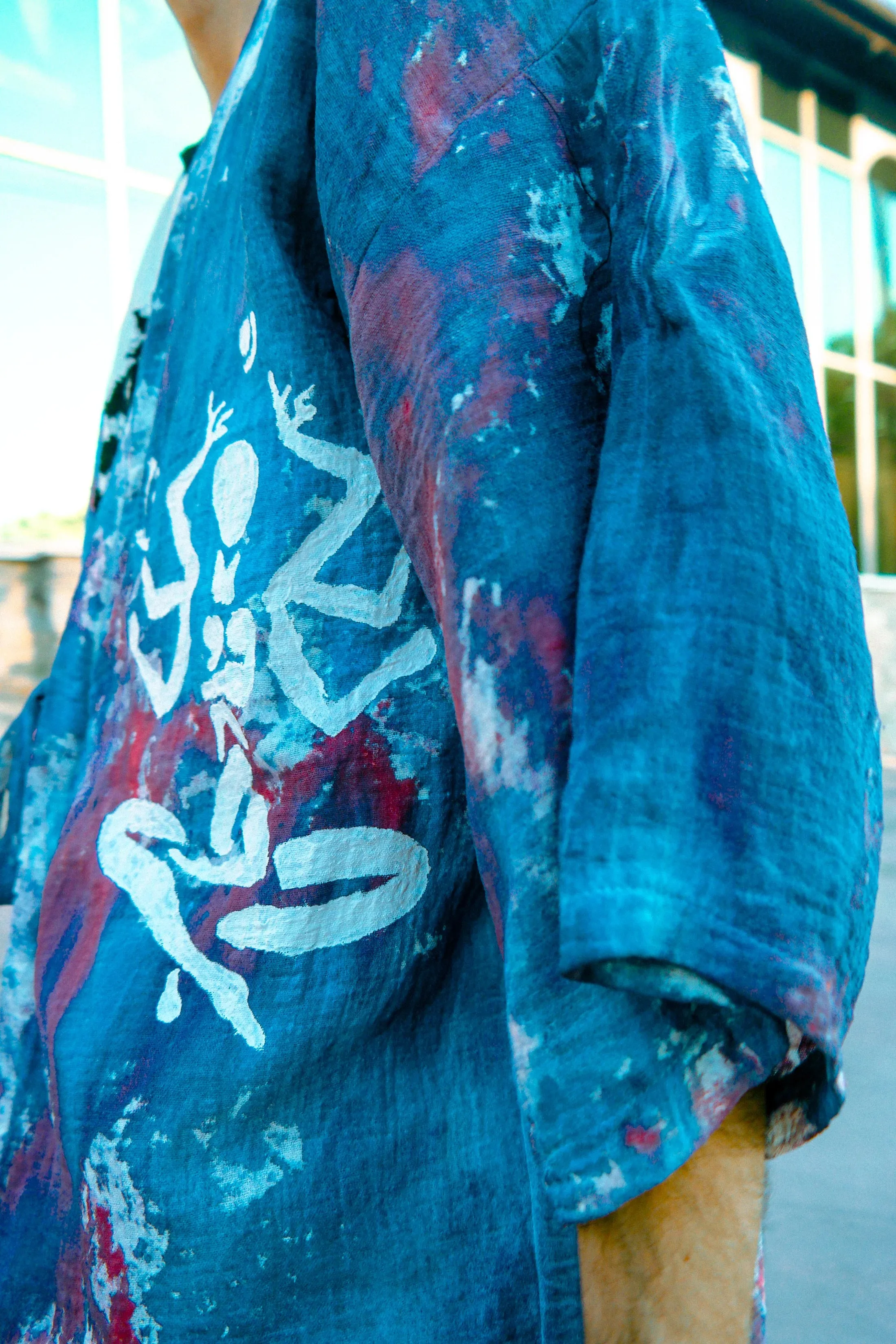 Tie-Dye Muslin Kimono
