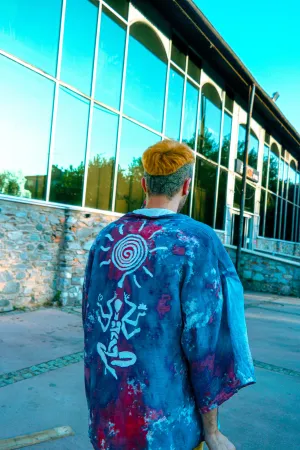 Tie-Dye Muslin Kimono