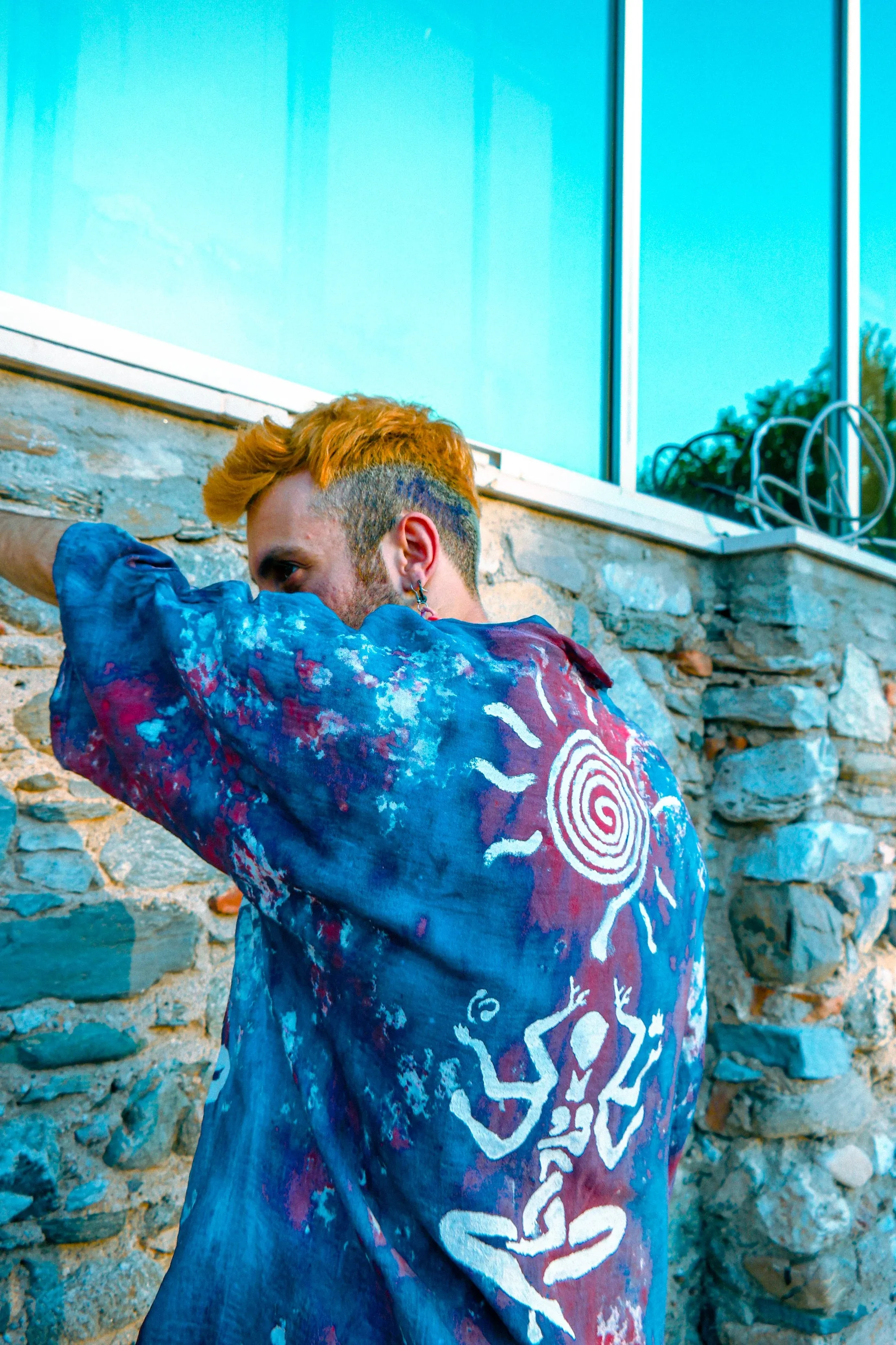 Tie-Dye Muslin Kimono