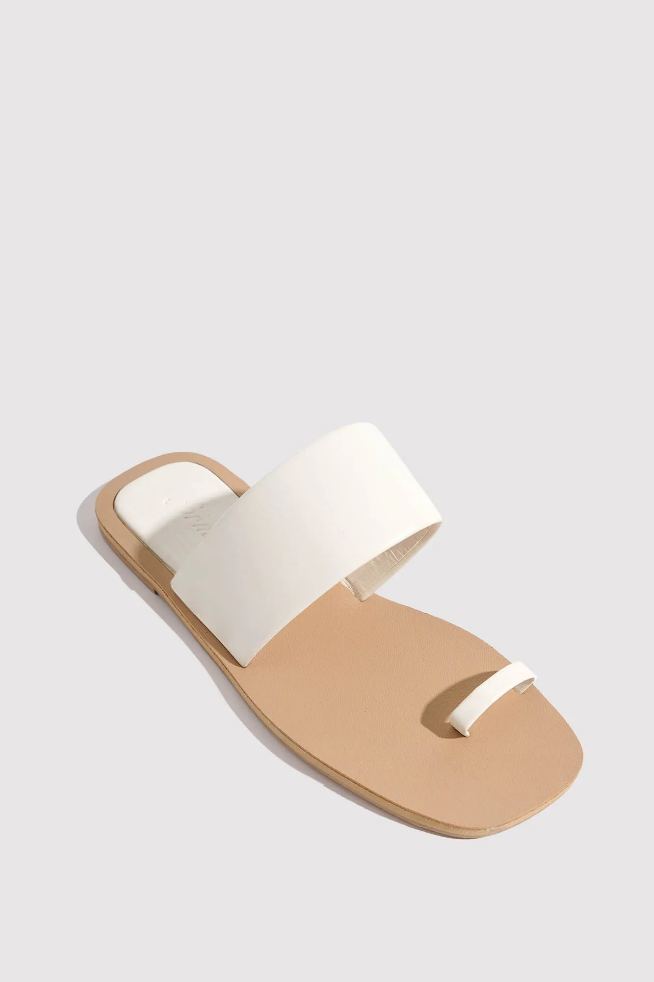 Toe Strap Square Toe Padded Sandals