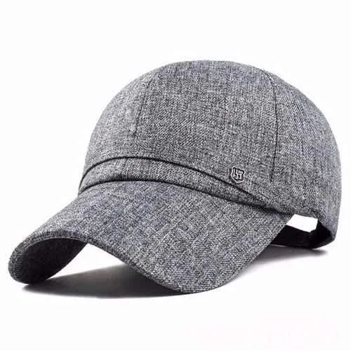 Unisex Leisure Baseball Cap Outdoor Shade Hat Cotton and Linen Fabrics