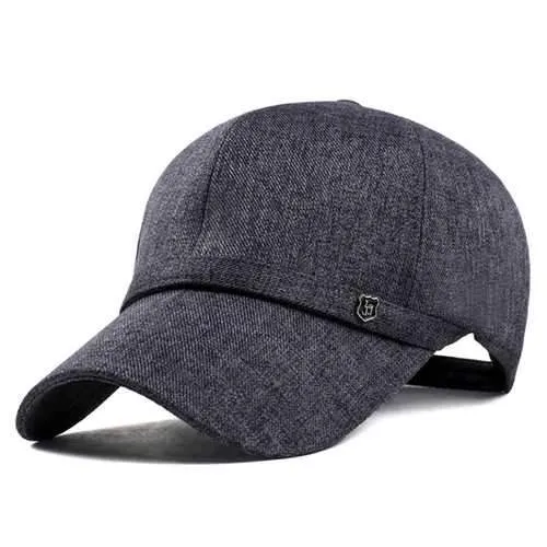 Unisex Leisure Baseball Cap Outdoor Shade Hat Cotton and Linen Fabrics