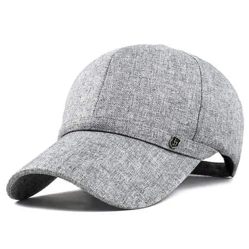 Unisex Leisure Baseball Cap Outdoor Shade Hat Cotton and Linen Fabrics