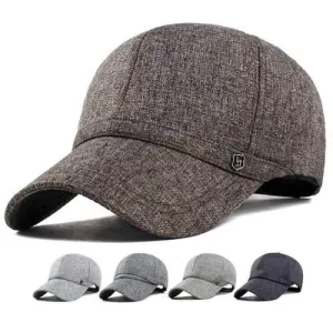 Unisex Leisure Baseball Cap Outdoor Shade Hat Cotton and Linen Fabrics