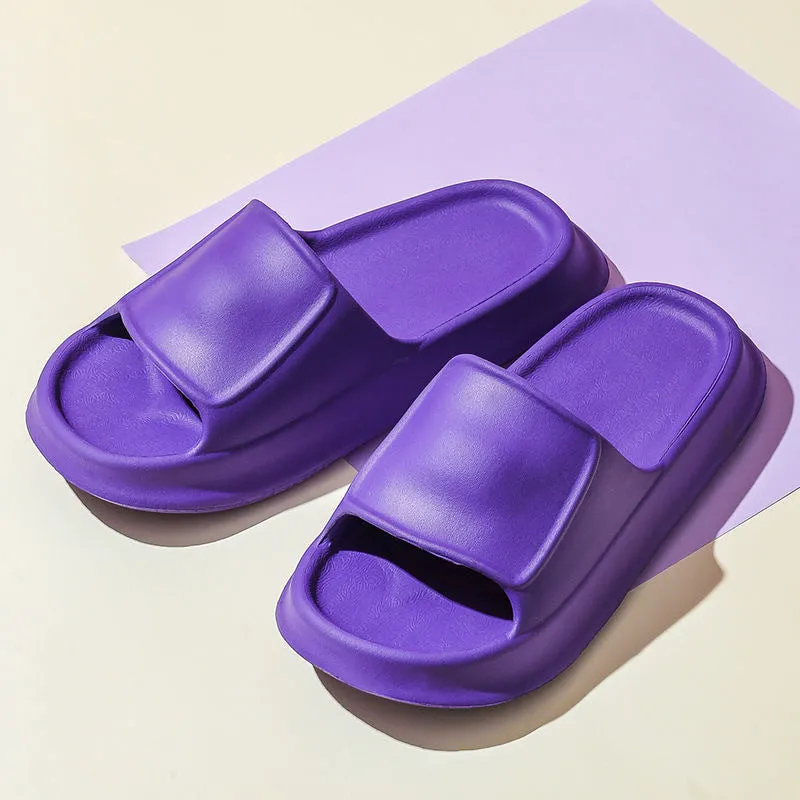 Unisex Thick Bottom Slipper Summer Home Use For Women And Men Comfortable And Lightweight Shower Slippers