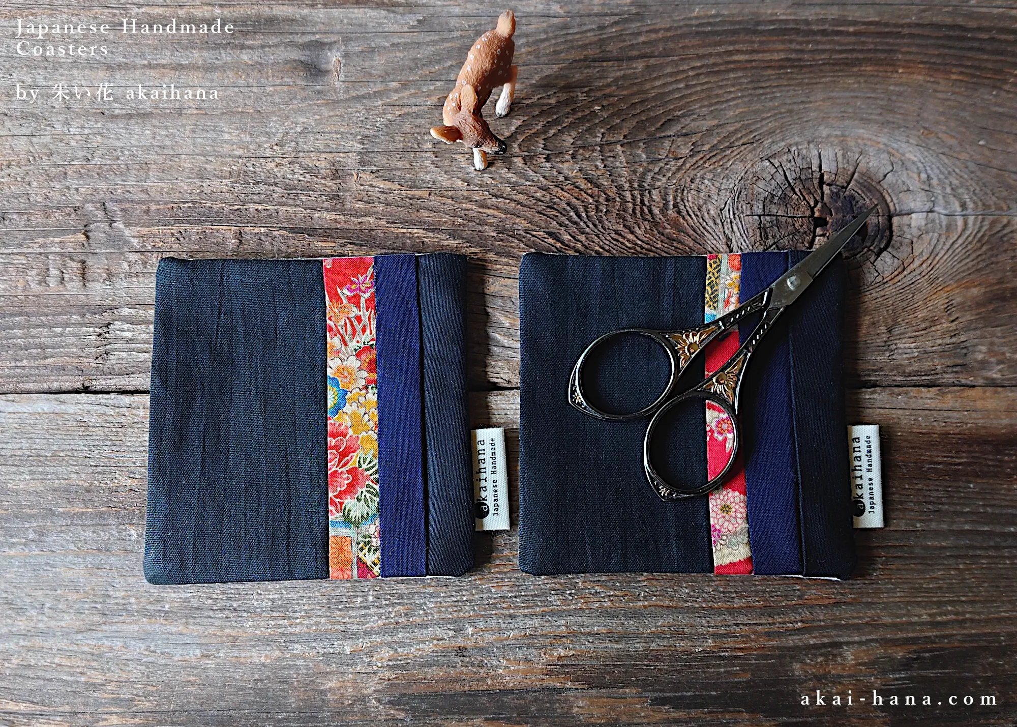 Upcycled Quilted Handmade Coasters ⦿cajf0016