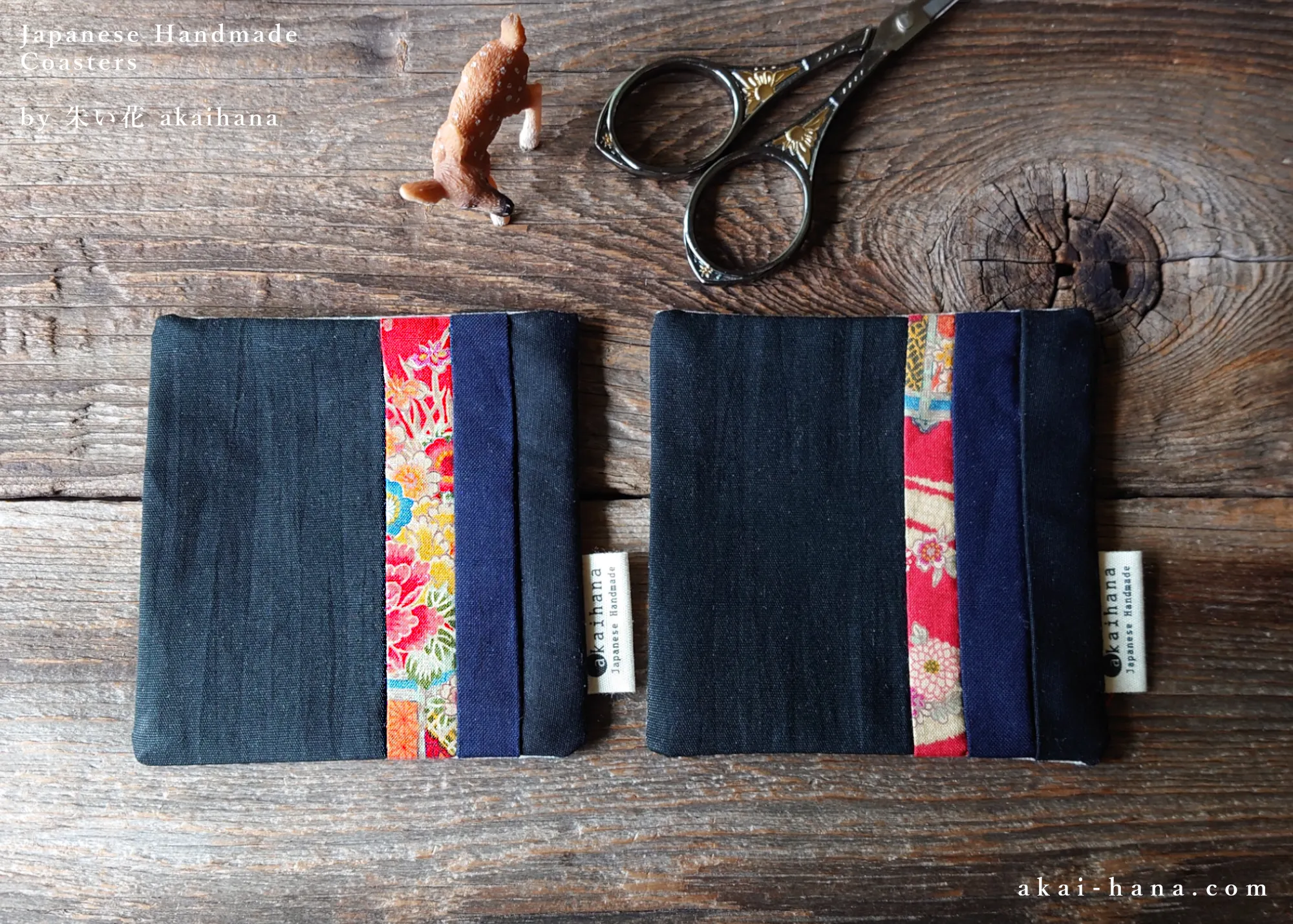 Upcycled Quilted Handmade Coasters ⦿cajf0016