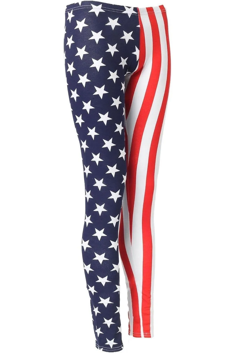 USA Flag Print Leggings